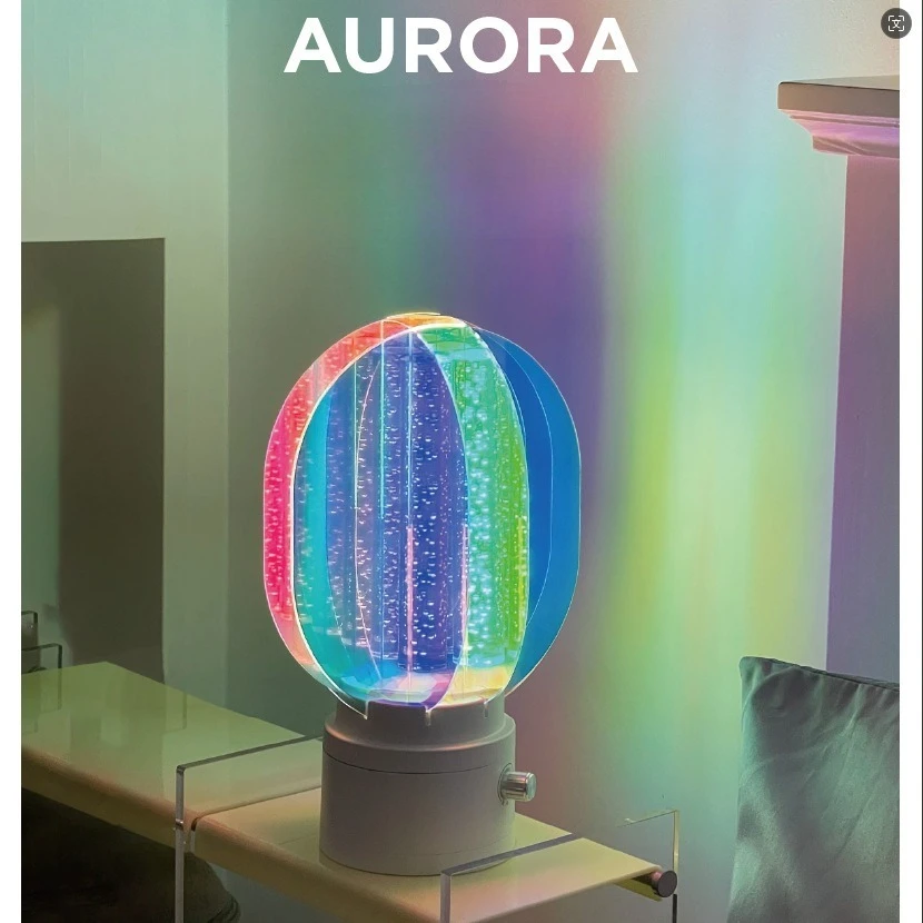 

Креативный вращающийся ночник Aurora USB перезаряжаемая лампа с романтической атмосферой, регулируемая яркость, звездное небо