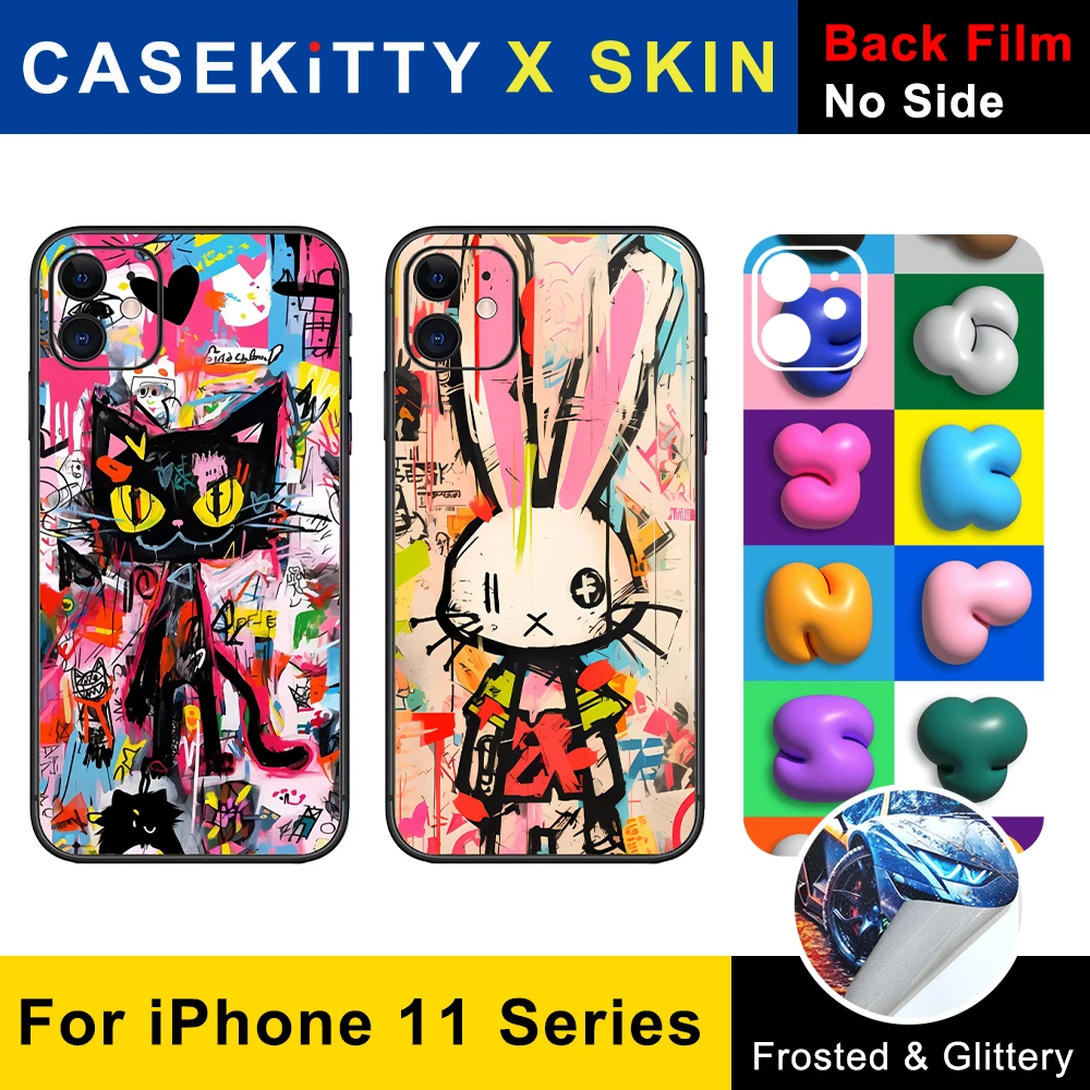 

CASEKiTTY Skin Wrap For iPhone 11 Sticker iPhone 11 Pro Max Back Film 11 Promax 11 Protective Decal Matte Back Screen Protector