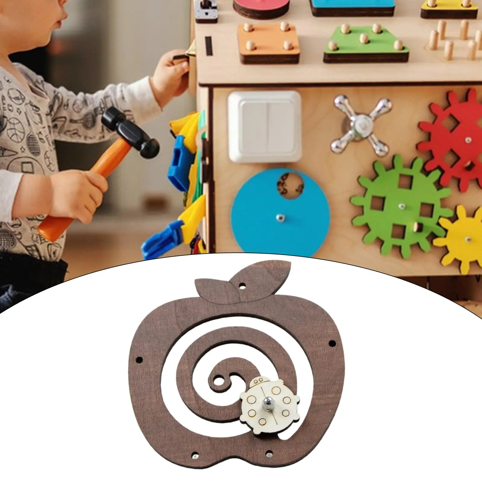 4x アクティビティボード DIY キット スライド式学習 楽しい学習 年齢層 2～5 歳向け