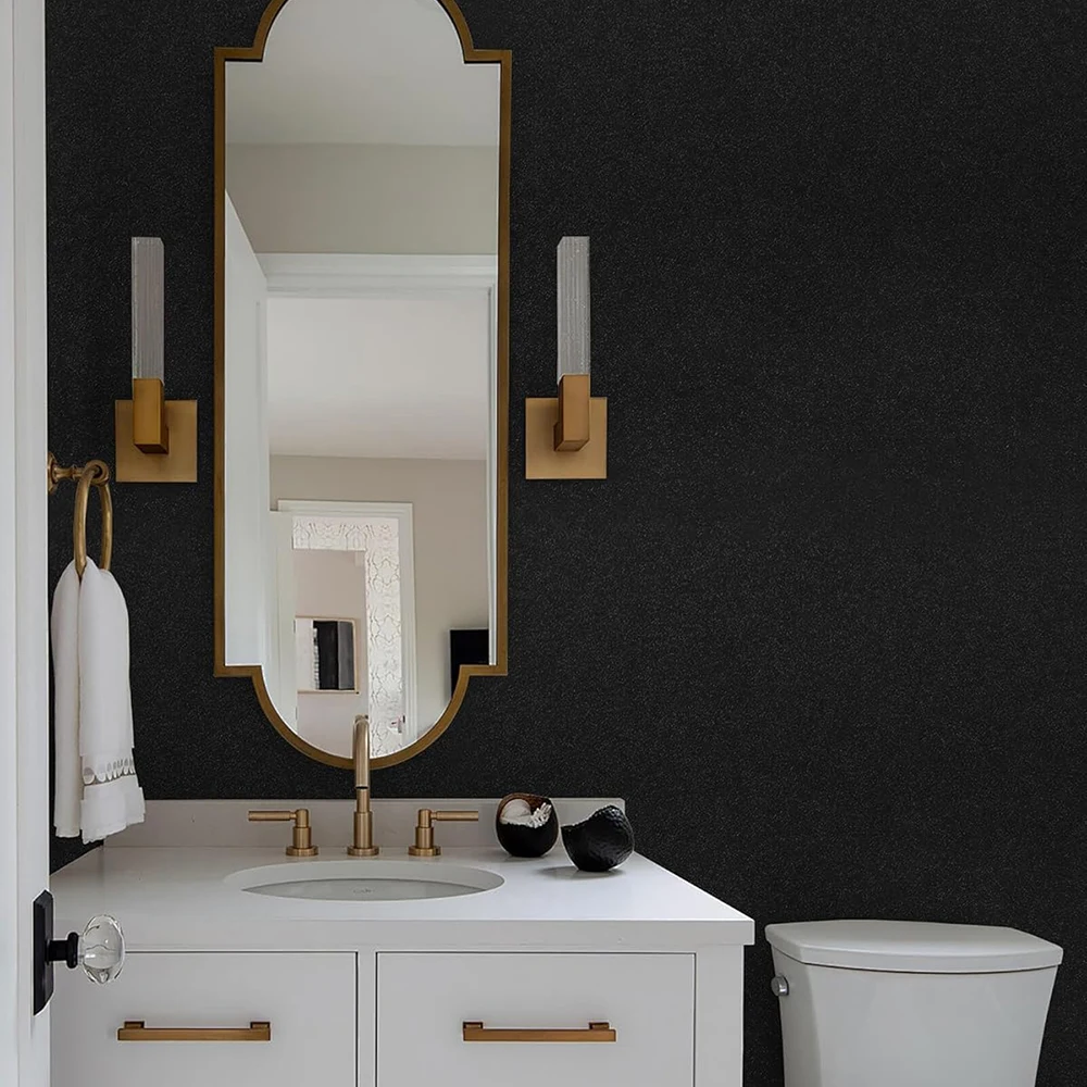 40 cm mattierte einfarbige Tapete, selbstklebend, feuchtigkeitsbeständig, wasserfest, Möbel- und Wandaufkleber für Heimdekoration