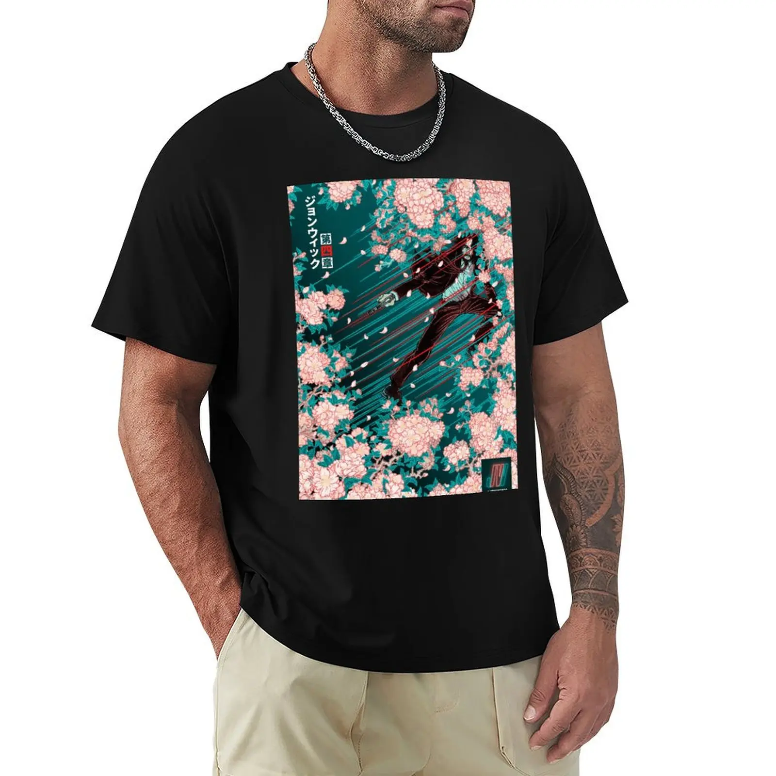 jw4 - John Wick: Chapter 4 - John Wick movie t -shirt T-Shirt Casual Fashion Print Tee Top