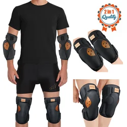 BenKen-Absorção de Choque Joelho e Cotovelo Pads Set, EVA Protection Gear, Joint Security, Joelho Brace, Ciclismo, Motocicleta, Esqui