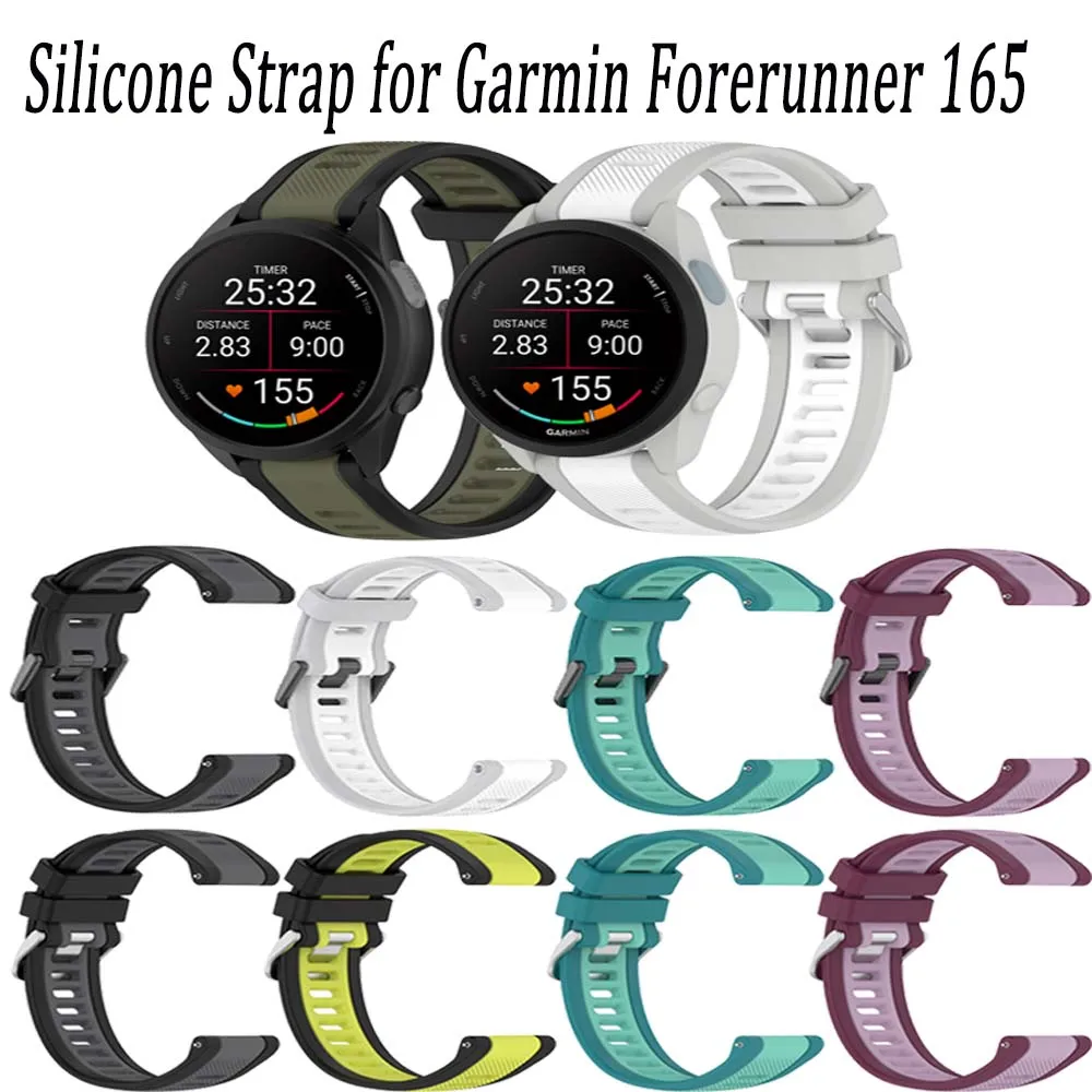 Silikonarmband für Garmin Forerunner 165 Trend Bequemes Armband Venu 3/2 Correa