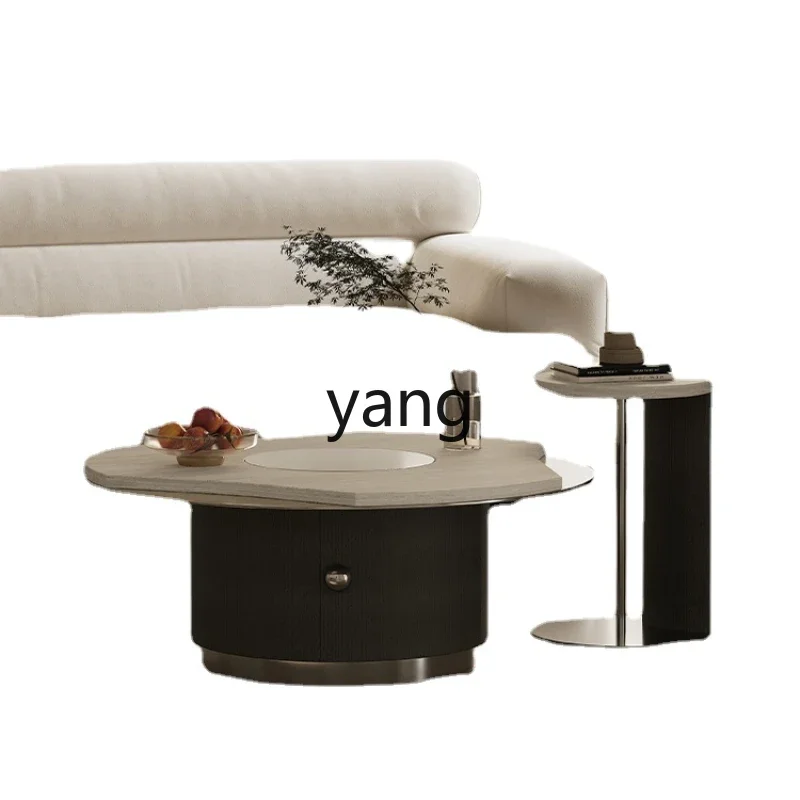 CX Light Luxury High-Grade Marble Tea Table Small Apartment Living Room Home Size round Combination