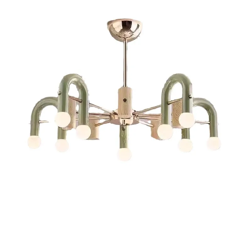 

French Nordic living room chandelier cream wind main lamp personality modern simple bedroom restaurant design