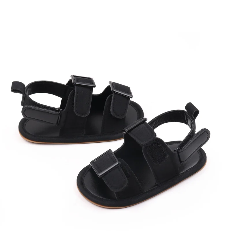 Baby Shoes Summer Sandal Cool Style High Quality PU and TPR Anti-slip Sole Todder Walking Shoe 0-9-18 Month 2024 Fashion BHX3205