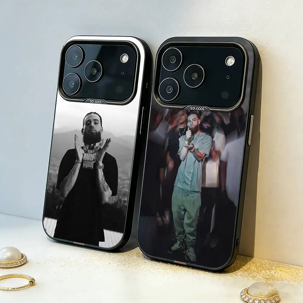 

Rapper H-Hades 66 Phone Case For iPhone17 16 15 14 13 12 Pro Max Grey Black Matte Laser Metallic Aurora Funda