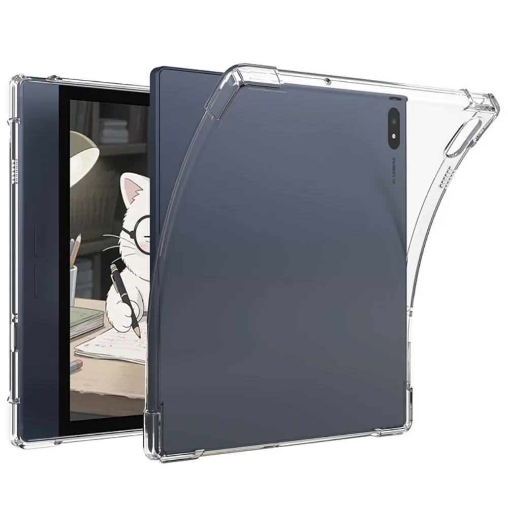 

TPU Tablet Case Transparent with Pen Slot Back Cover Shockproof Anti-Scratch Protective Shell for Bigme B7 Pro/Bigme B7 7inch