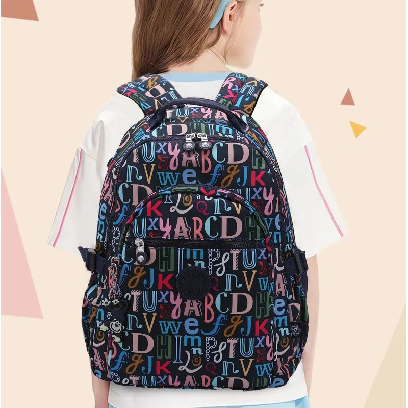 2024 High Quality Flower Fashion Casual A4 Men Women School Backpack Girl 15.6\'\' 14\'\' Laptop Lightweight Travel Bag M1983