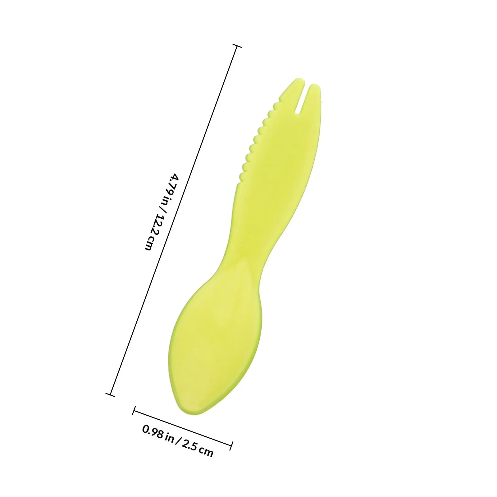 20pcs Multi-purpose Kiwi Spoon Cutter Fruit Skin Remover Reusable Plastic Kiwi Digging Scoop Kitchen Tool for Easy Kiwi Eating