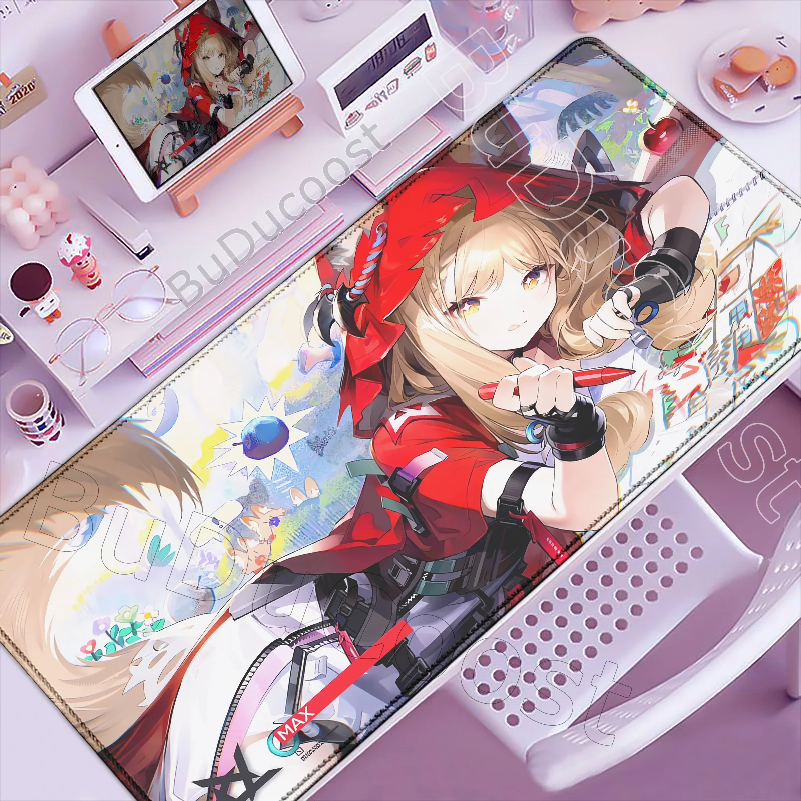 

New Arknights Endfield Rossi Mouse Pad XXL Large Cute Anime Keyboard Pad Gamer 900x400mm Mausepad Rug Student Writing Desk Mat