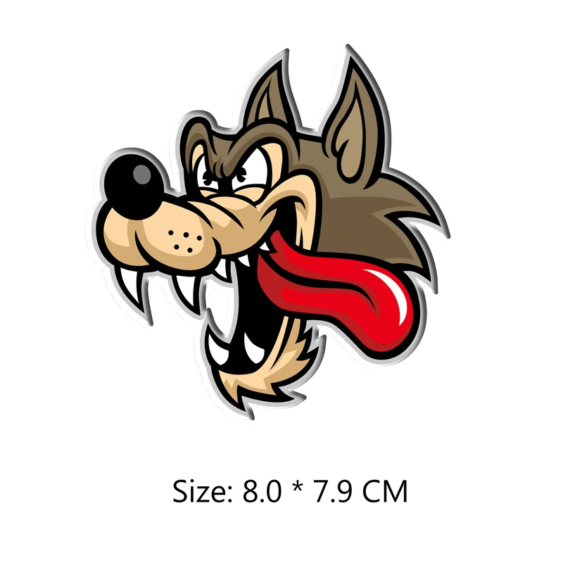 1 Piece  Kids Decals Stickers Cartoo Wolf Laptop Pegatinas Viny Waterproo for Skateboard Pitcher Bottle Luggage Notebook Decora