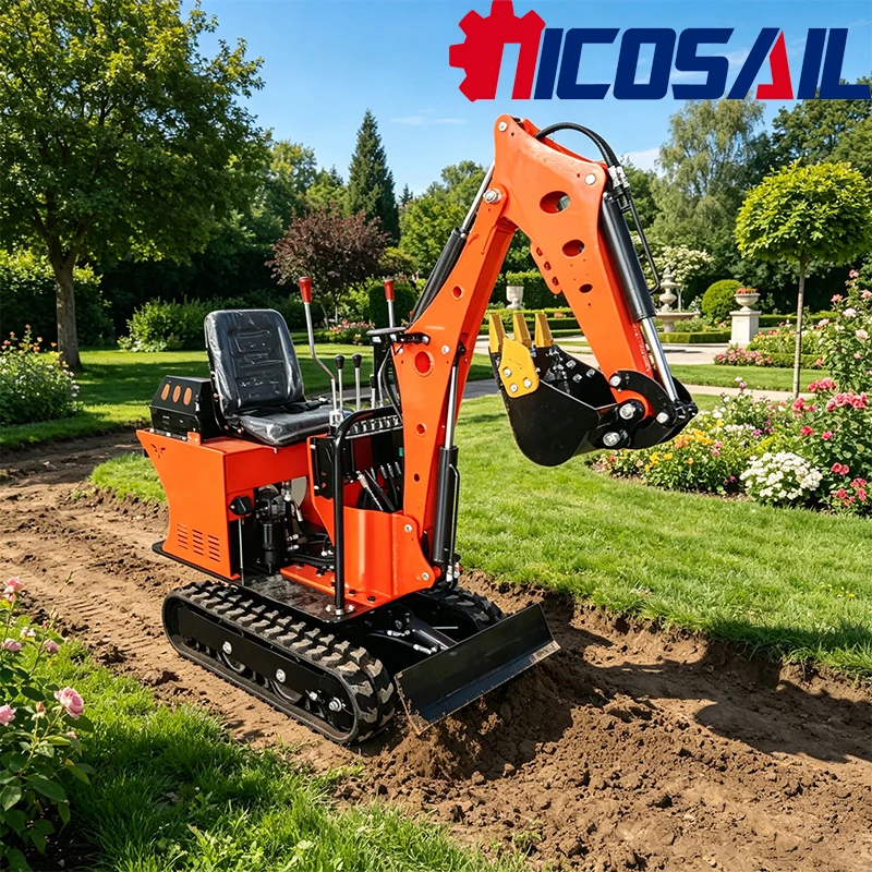 

New 0.8T Compact Mini Excavator Fits Elevator Indoor Demolition EPA/CE Approved OEM Custom With Various Attachments