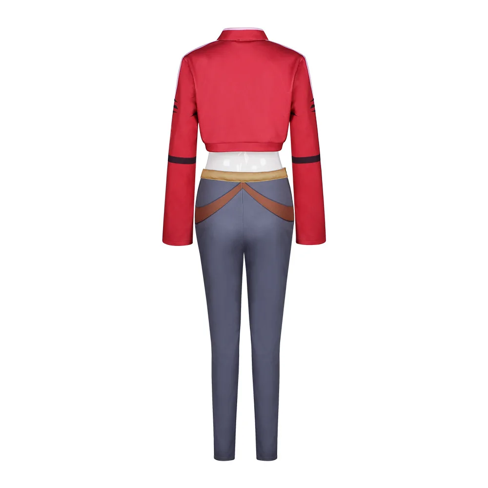 أنيمي رصاصة نوح تأثيري معطف أحمر طقم ملابس النساء السراويل العليا الملابس مجموعة الكبار هالوين لعب الأدوار الدعاوى كرنفال الطرف