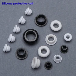 High Temperature Resistant Silicone Quick Installation Conical Protective Coil Insulation Black White Sealing Cap Over O-ring
