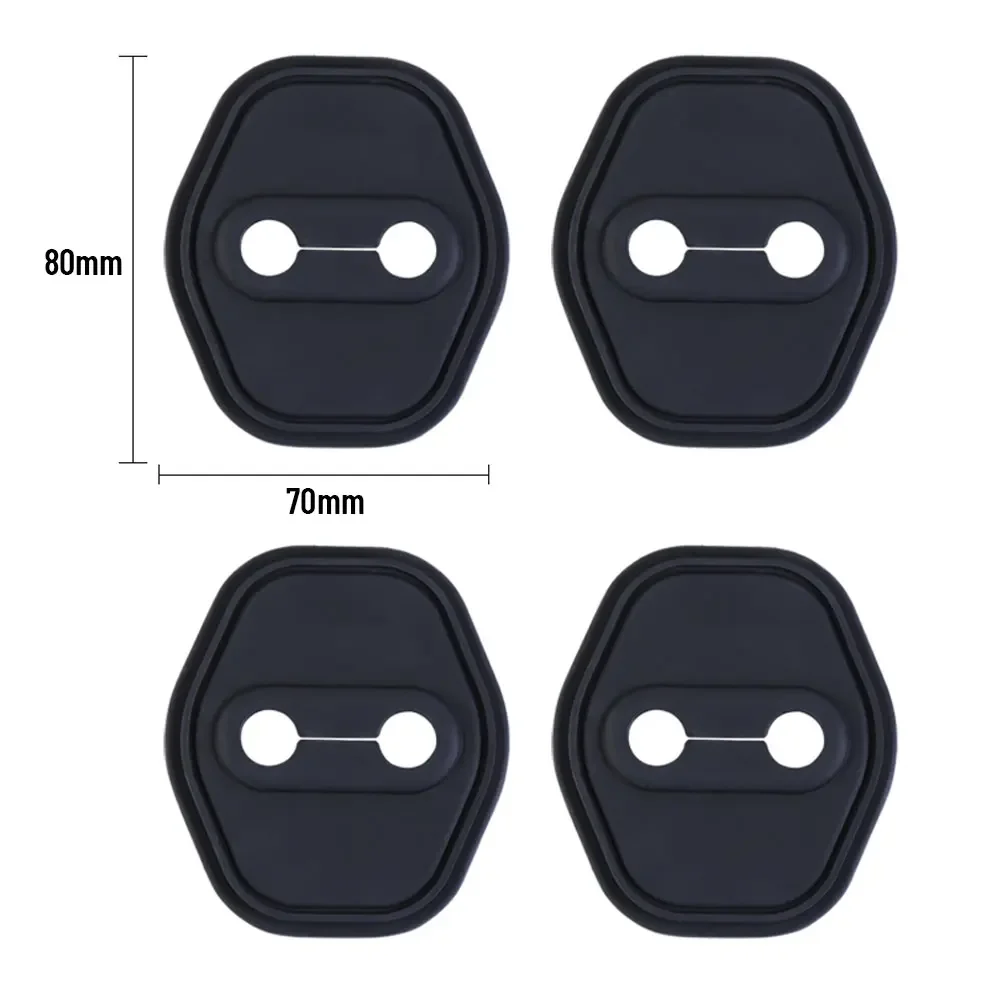 For BYD DOLPHIN MINI SEAGULL 2024 Car Door Shock Absorber Door Lock Protector Silicone Auto Door Lock Latches Cover Accessories 5