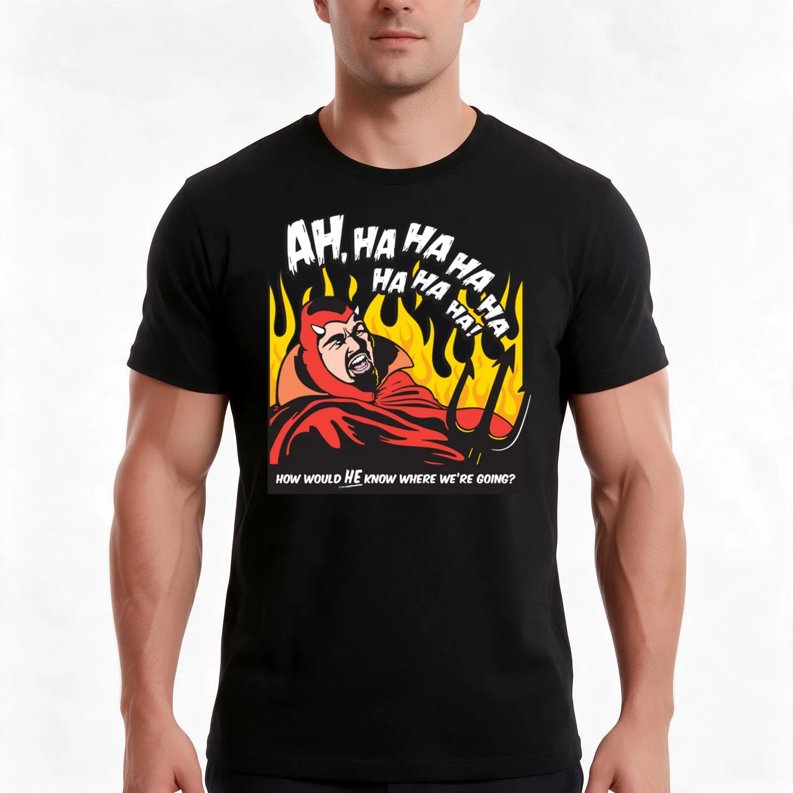 Devil John Candy - Del Griffith T-Shirt, Summer Casual Cotton Tee, Oversized Streetwear Tops, Vintage Graphic Print, 100% Cotton