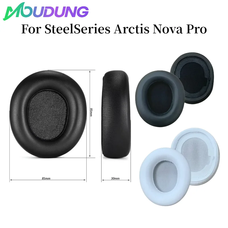 

MOUDUNG Replacement Ear Pads Memory Foam Soft Ear Cushion Repair Parts Earmuffs for SteelSeries Arctis Nova Pro Wireless headset