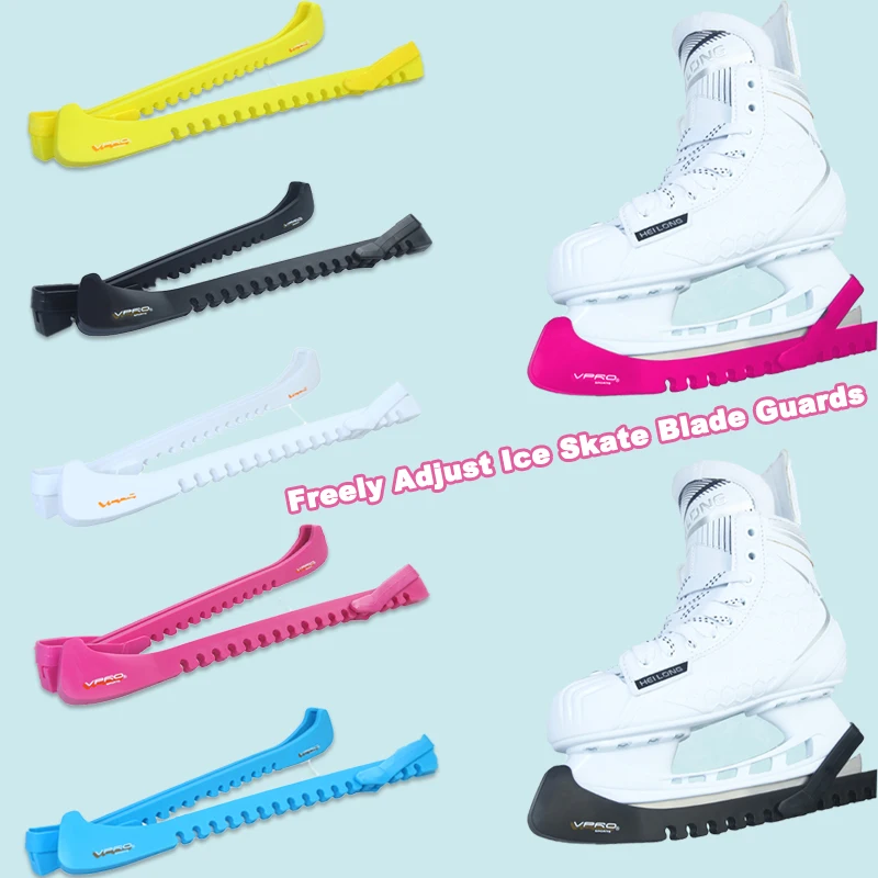 

Свободно регулируемые защитные чехлы для лезвий, мягкие прочные защитные чехлы для лезвий, многоразовые прочные защитные чехлы для фигурных коньков, 1 пара