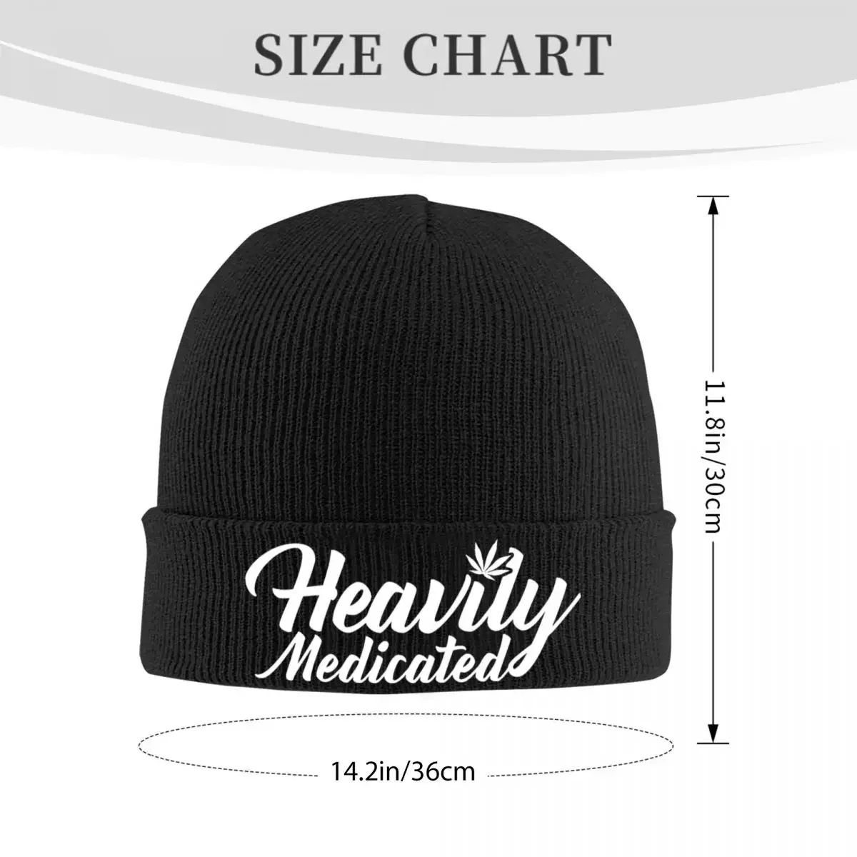 Heavily Medicated Knitted Hat Beanie Autumn Winter Hats Warm Unisex Fashion Bob Marley Reggae Rasta Caps for Men Women Gifts