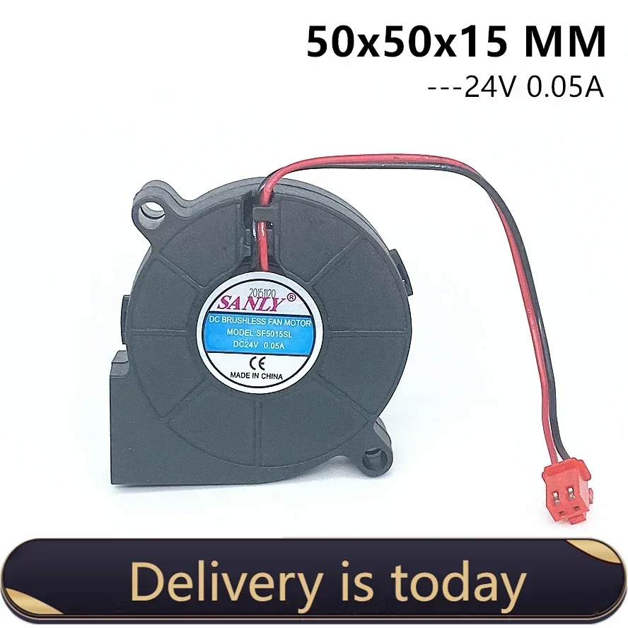 

Original SANLY SF5015SL DC24V 0.05A 5cm 5015 50x50x15mm Industrial Blower For Humidifier Cooling Fan 2PIN