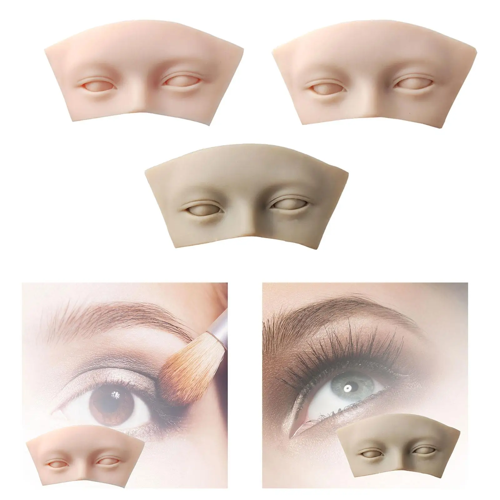 Coussin d'entraînement pour la simulation du maquillage des yeux, aide à la pratique du maquillage, salon de beauté