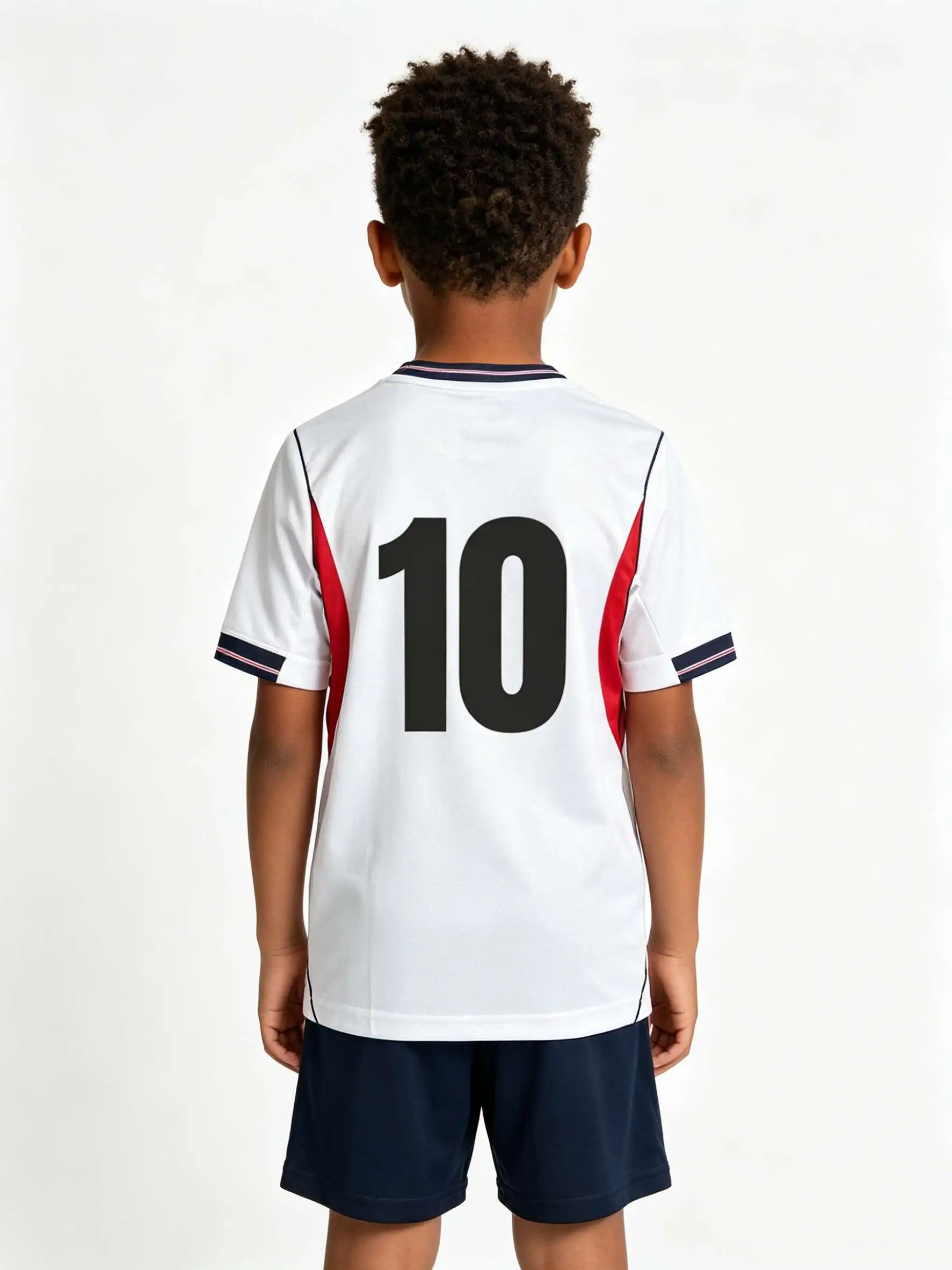 New 26/27 Unisex Blank Soccer 2‑Piece Set, Kids Adults Parent‑Child Kit, Custom No.1 7 8 9 10 for School Outdoor Team Sports