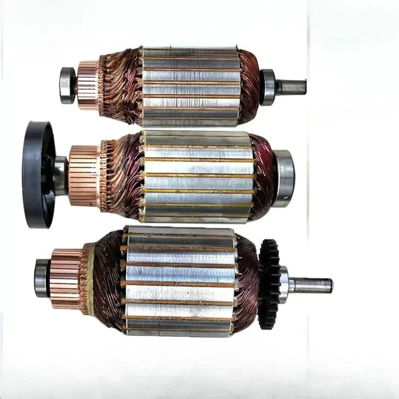 

Ротор двигателя с возбуждением серии постоянного тока, аксессуары для щеточного двигателя электромобиля, ротор двигателя 500W1500W2500W
