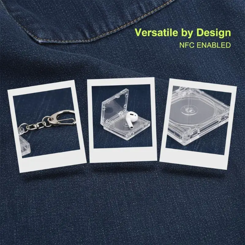 Blank Album Mini CD Case Key Chain 1 PCS DIY Pendant for Backpack Hanging Creative School Ornament