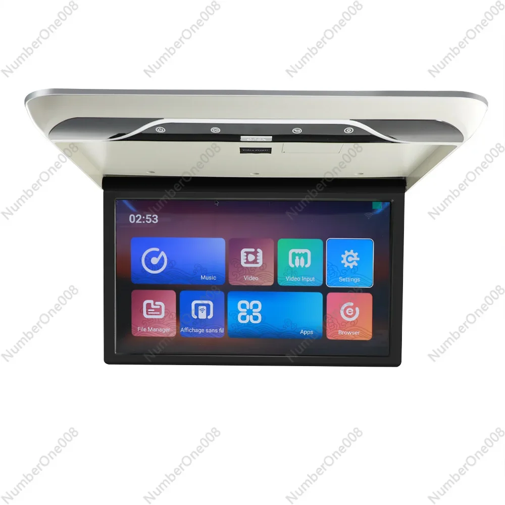 

19-inch Android 9.0 Roof Mounted Car TV, Overhead Rear Seat Entertainment System for Luxury MPV and Family Vehicles