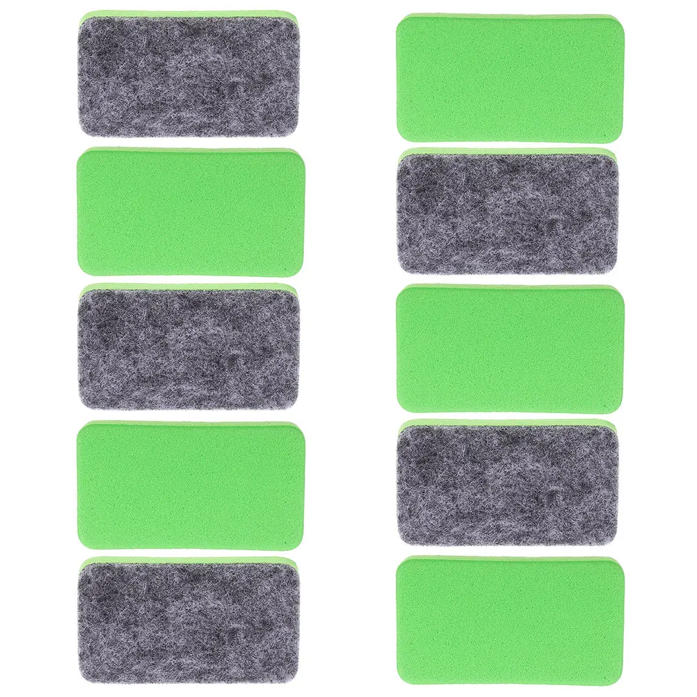 50 個ホワイトボード消しゴムドライイレースボードクリーナーウェットイレースアクセサリー黒板ダスターフェルトクリーニングパッド学用品