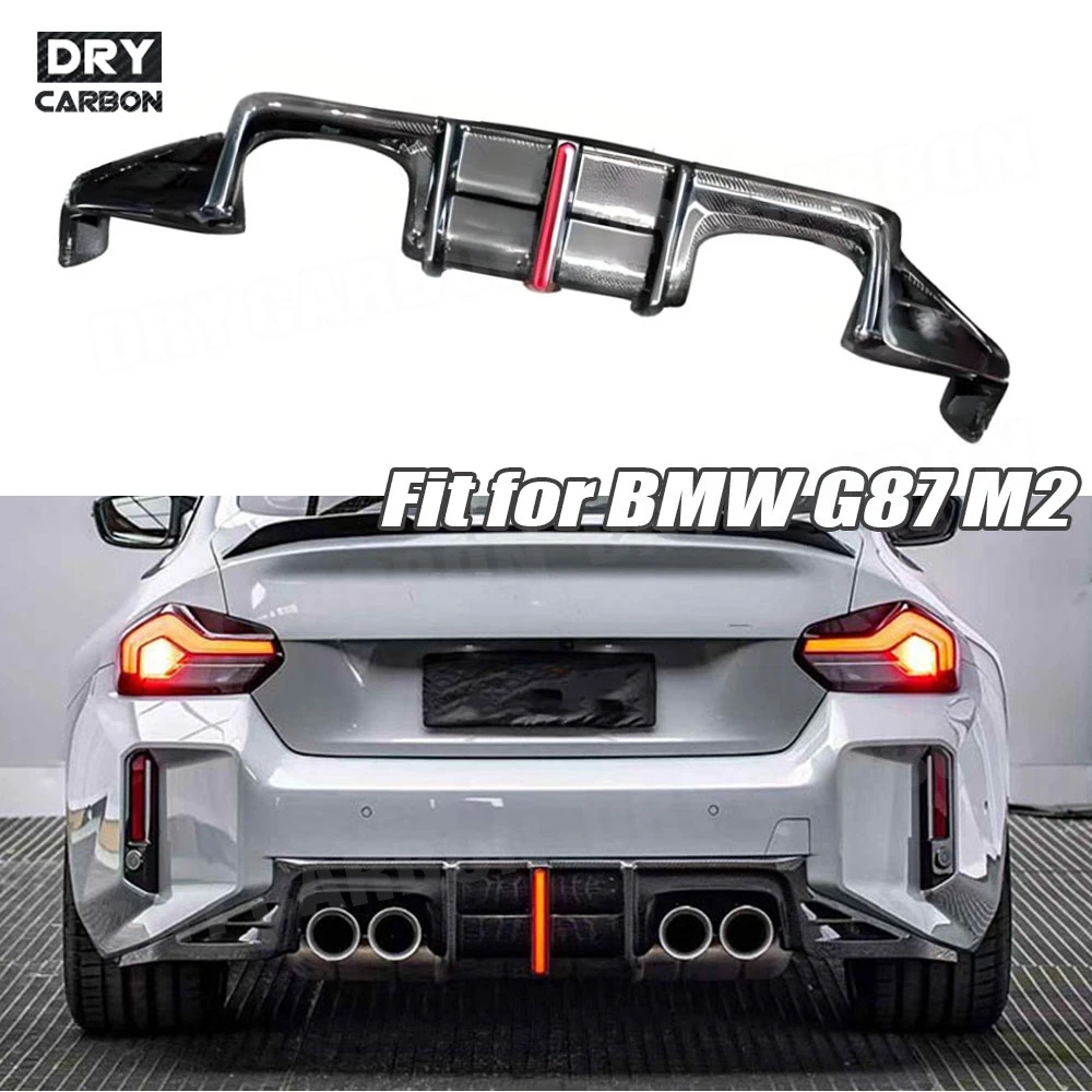 

Carbon Fiber Rear Lip With Ligtht For BMW G87 M2 2023+ Rear Diffuser Rear Bumper Lip Diffuser Spoiler With LED Car Body Kit