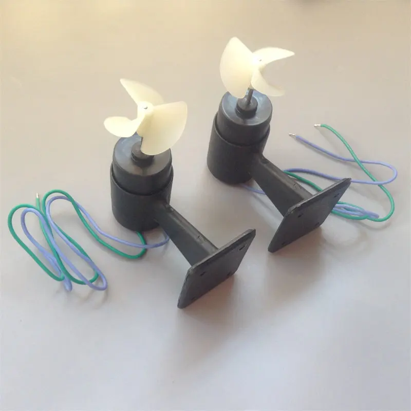 2-wire brushed motor, DIY ship model, 12V DC underwater thruster, waterproof motor