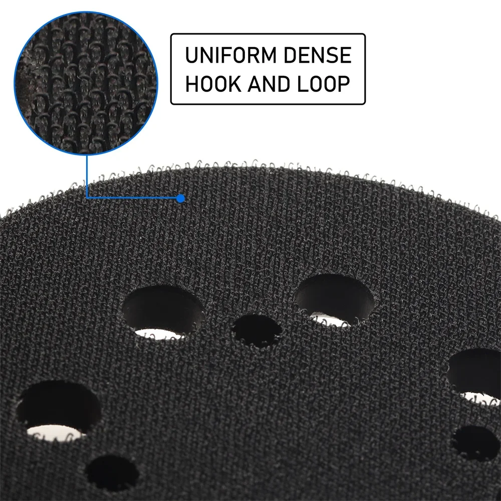 عالية الجودة 5 بوصة 8 حفرة أدوات جلخ هوك وحلقة الصنفرة القرص عشوائي المدار ساندر ألواح التلميع