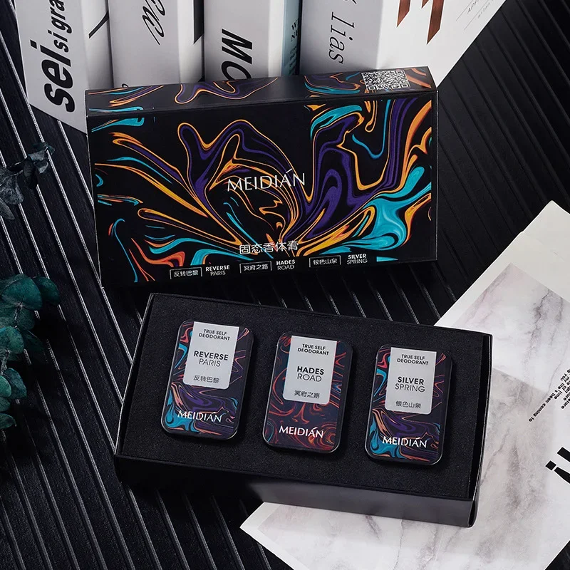 3pcs Solid Balm Perfume Men Women Persistent Light Fragrance Portable Solid Balm Fragrance Perfume Deodorant Antiperspirants