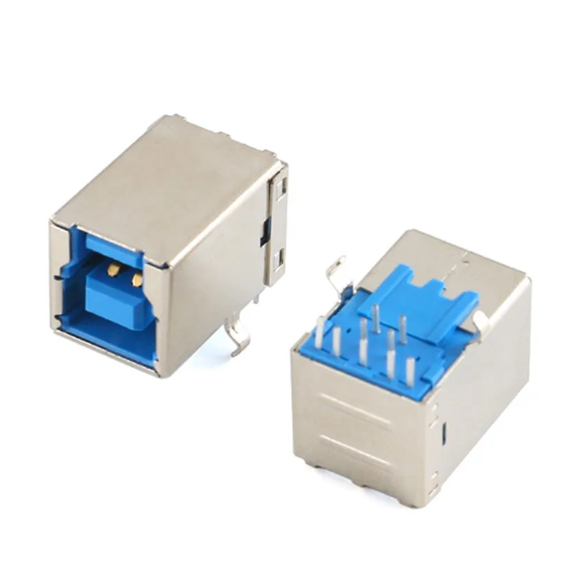 

5pcs-10PCS USB 3.0 Type B Female Plug jack USB-B Right Angle AF Socket Printer Connector Terminal