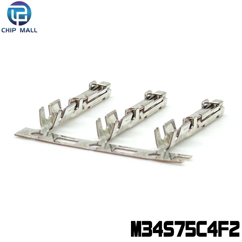100Pcs M34S75C4F2 Automotive Connector Harness Female Terminal With 0.5-0.75 Square Wire New Stock