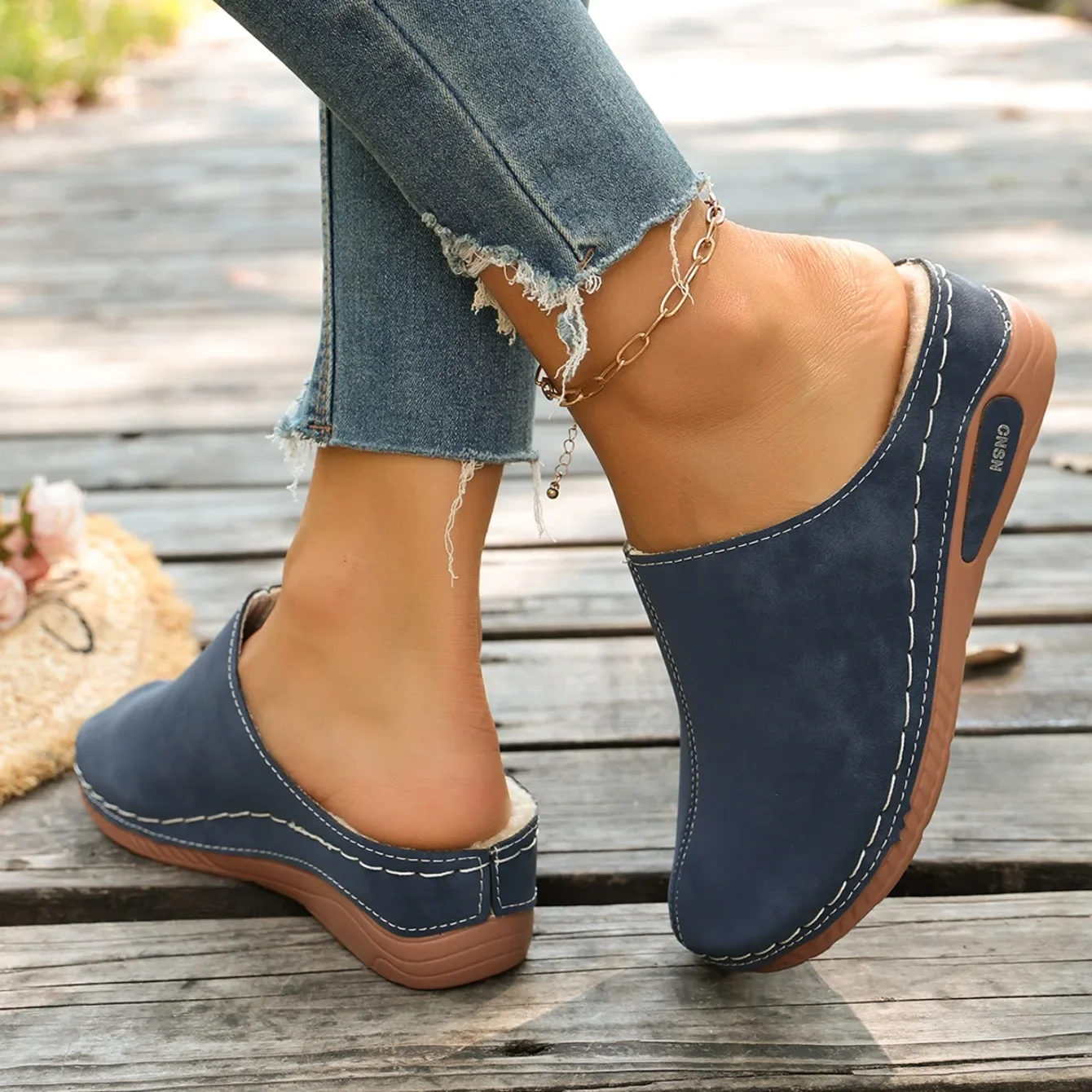 2026 Sommer Damen Pantoffeln Strand Designer Schuhe Damen Casual Plateau-Sandalen Bequeme Slip-On Mode-Slides Damen Mules – Detail 7