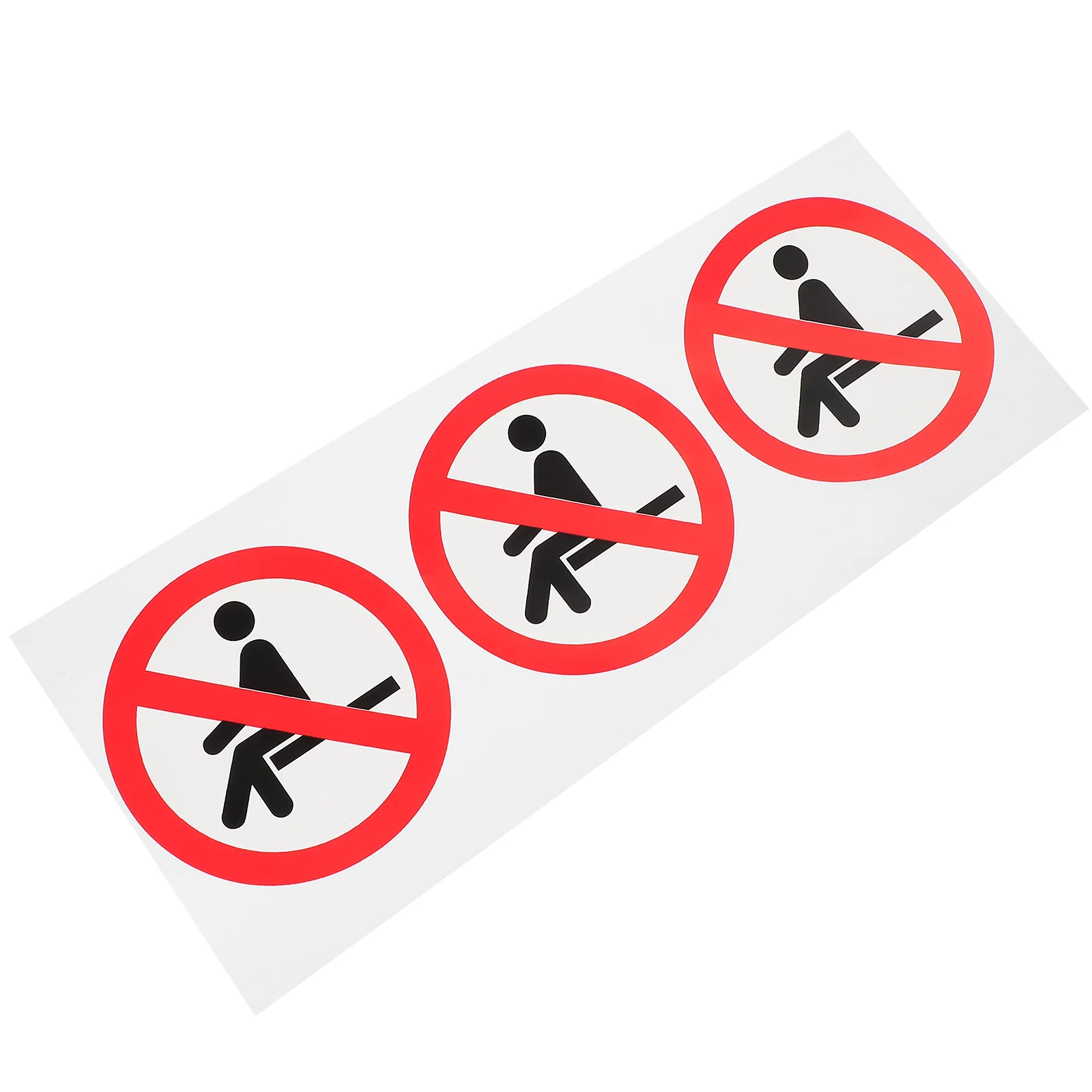 3 قطعة علامة تحذير الشارات منع الجلوس ملصقات السلامة لاصقة للمستودعات ورش العمل المصانع هنا علامات #3