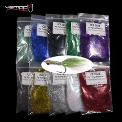 Vampfly Soft Prism Ice Dubbing Fiber Fly Tying Material For Tying Nymphs Streamers Shrimps Fly Trout Fishing Lure Accessories