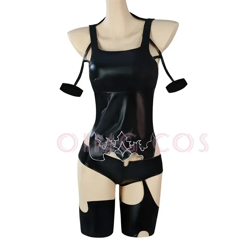 Nier Automata Cosplay Kostüm Yorha 2A sexy Outfit Damen Spielanzug Rollenspiel Kostüme Halloween Kleid Fancy Party