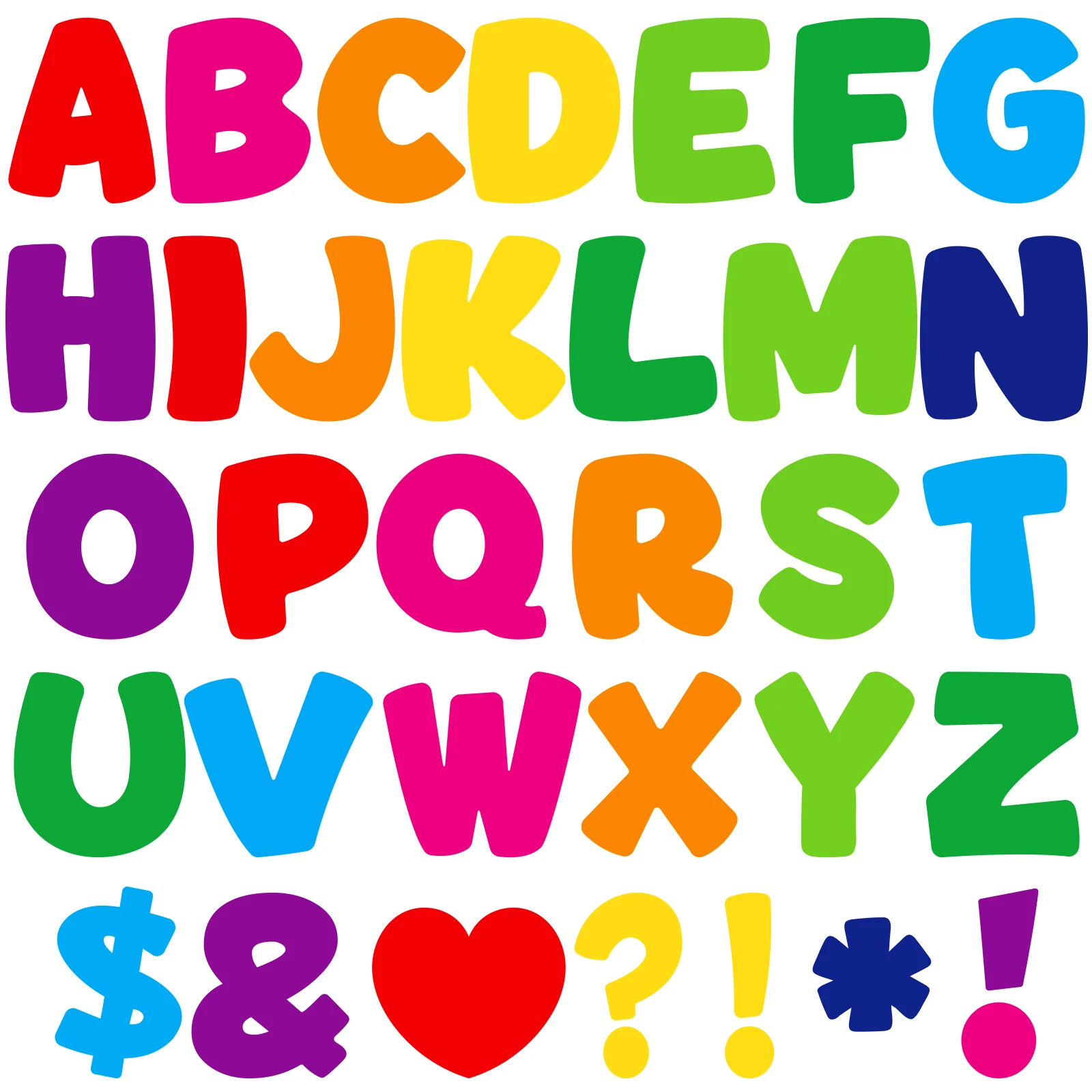 102Pcs 3 Inch Colorful Letter Stickers, 12 Sheets Vinyl Self-Adhesive Alphabet Letters for Poster Board, Classroom, Mailbox