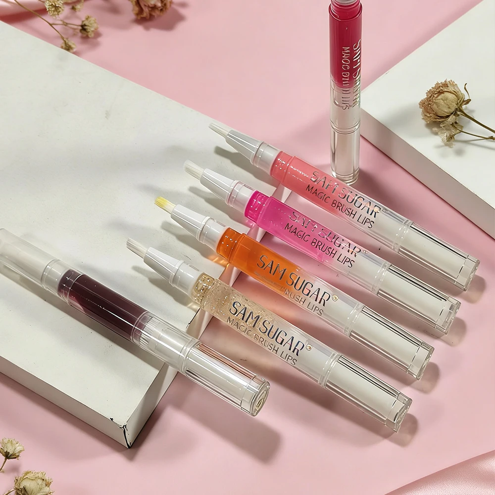 ミラー付き保湿リップグロスは、塗りやすく、自然な光沢があり、べたつかず、長持ちするメイク効果があります。