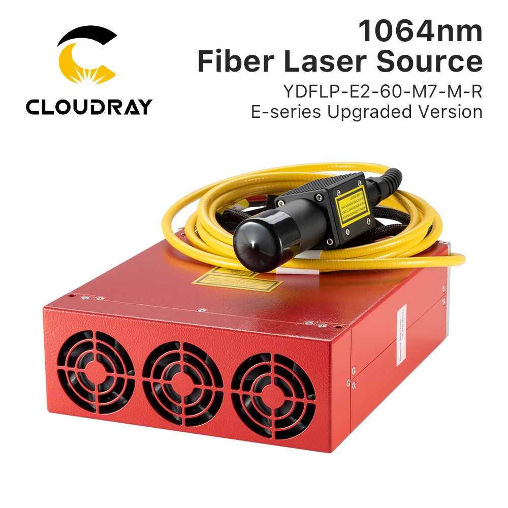 

Cloudray 60W JPT MOPA Laser Source YDFLP-E2-60-M7-M-R Fiber Laser With Red Dot for Fiber Laser Machine Color Marking