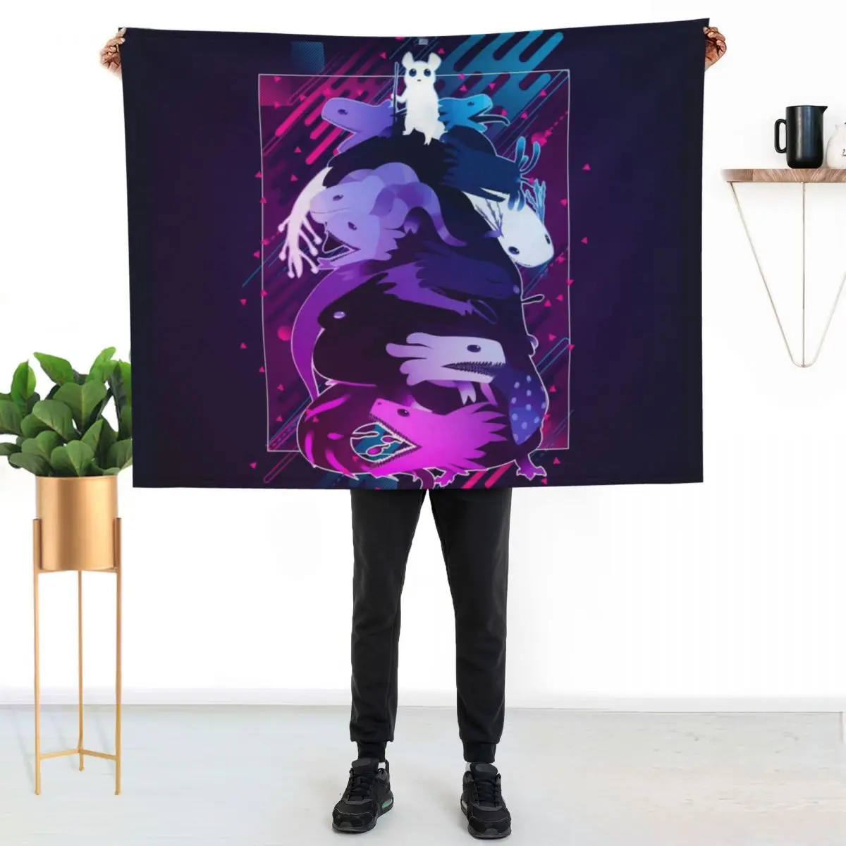 

Rain World *Modern Graphic Design* Throw Blanket Cozy Throw Blanket for Bed Sofa Chair