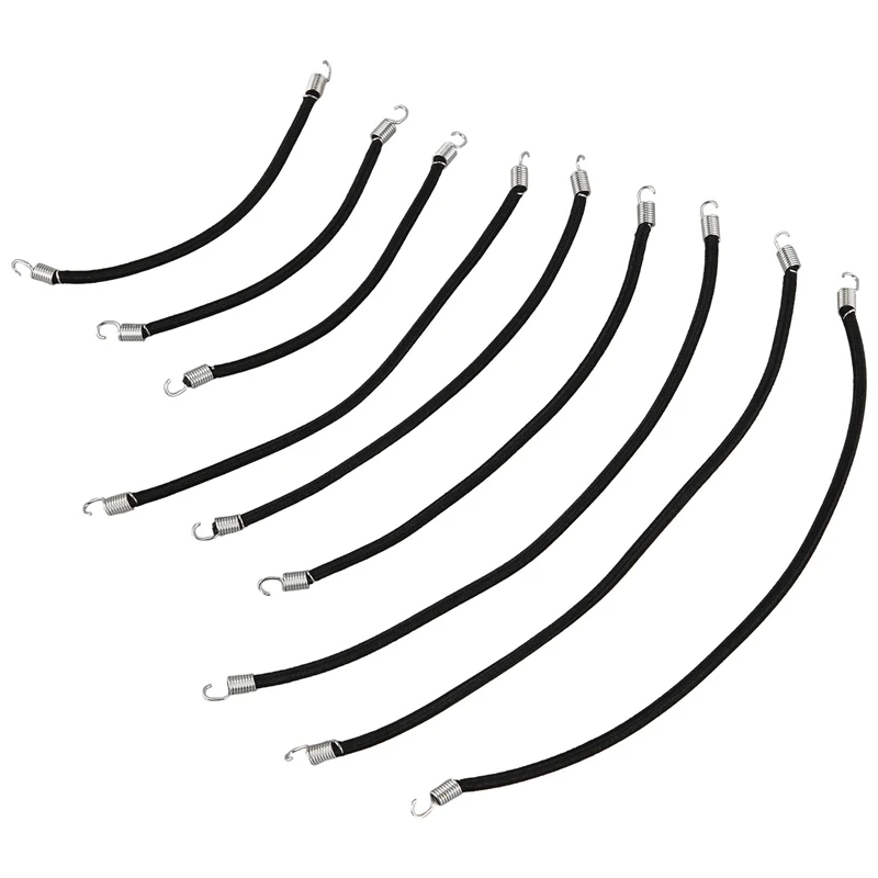 X59A_9Pcs حامل سقفي مرن حبل الأمتعة لسيارة 1/10 RC الزاحفة