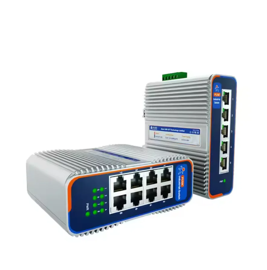 

5/8-портовый промышленный коммутатор Ethernet Gigabit Din-рейка 10/100/1000 Мбит/с пылезащитный дизайн USR-ISG/ISF