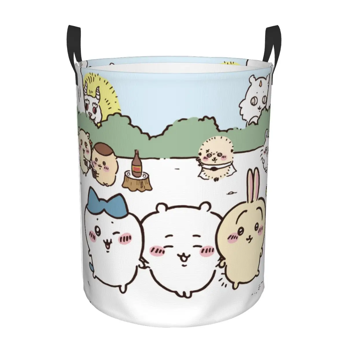 Mir à linge pliable personnalisé Chiikawa Anime, grand panier de rangement pour vêtements, panier pour bébé manga populaire, dessin animé mignon