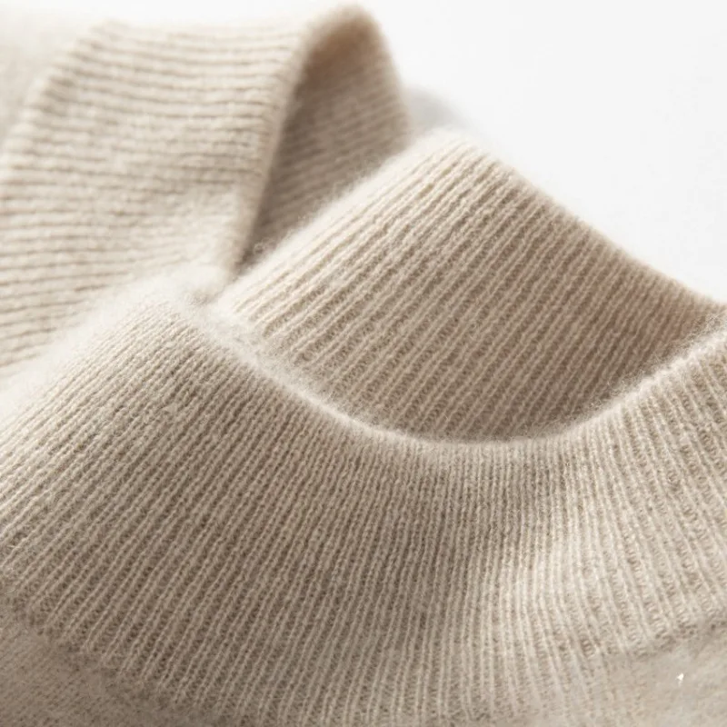 

Cashmere Sweater Men 100% Half Turtleneck Men's Thickened Sweater Autumn Winter