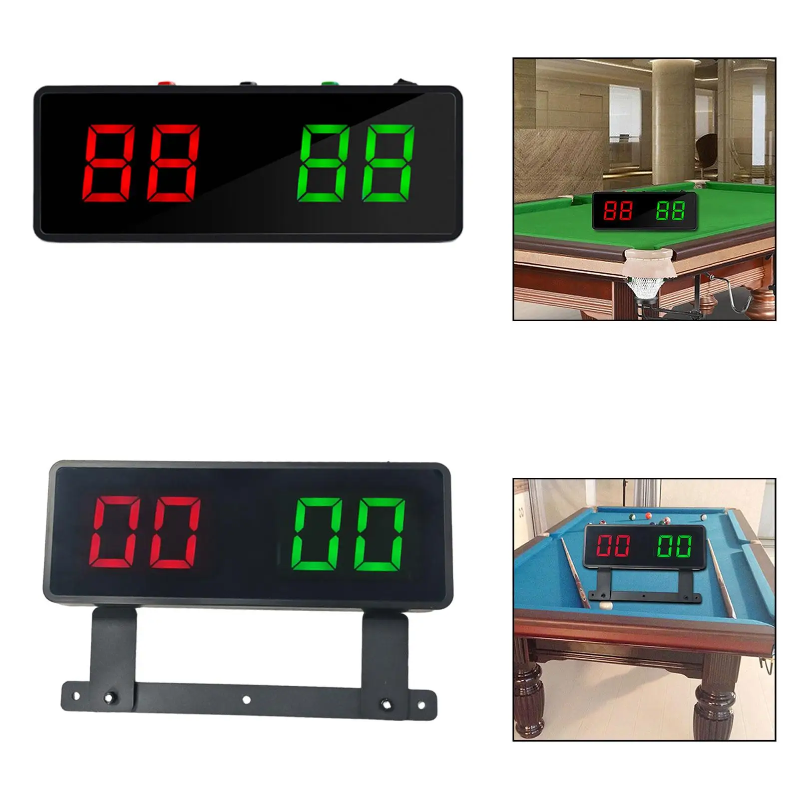 Billiard Electronic Scoreboard Multipurpose Lightweight Professional 10.2x3.7x1.2inch Easy to Use Portable Magnetic Score Keeper